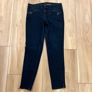 White House Black Market Dark Blue Skinny Jeans Size 8R Stretch Denim